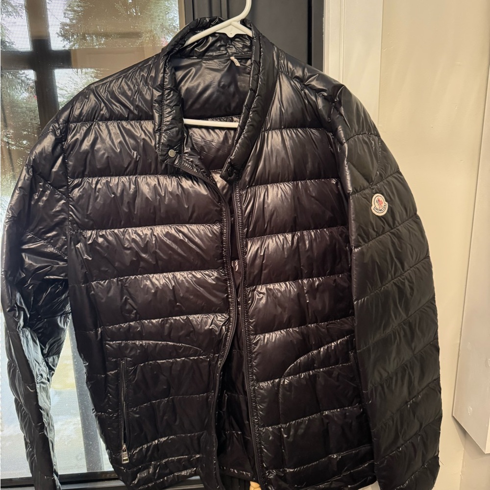 Moncler Shiny Black Men's Puffer Jacket
